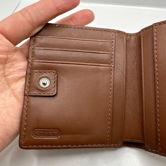 Vintage COACH y2k Brown Small Wallet - Picture 7 of 9